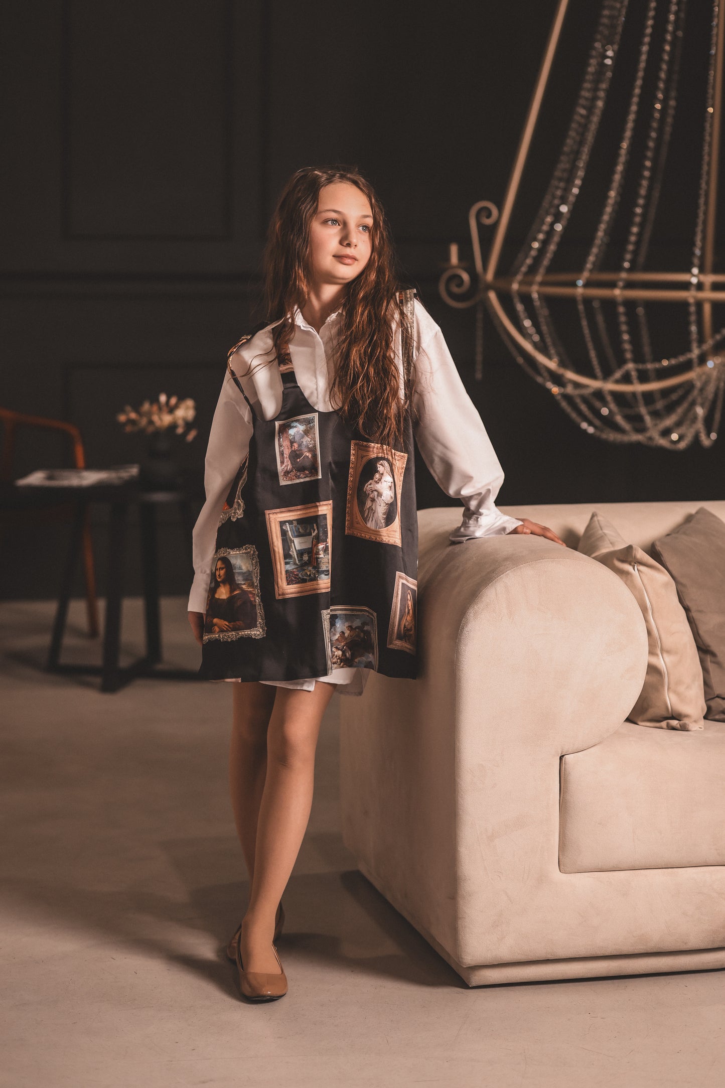 Art Print Sarafan & Vernashapik Set – Statement Outfit | Armenia