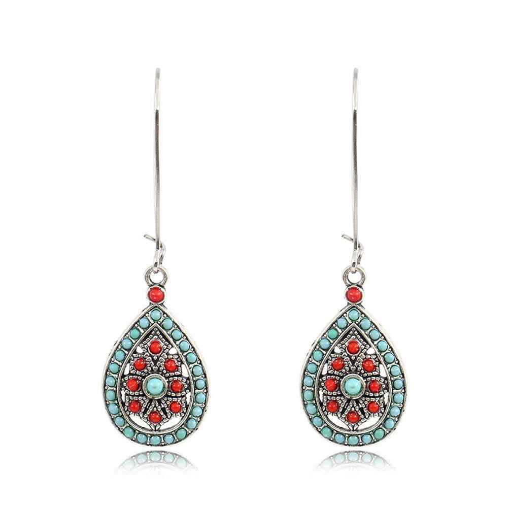 Vintage boho fashion big earrings