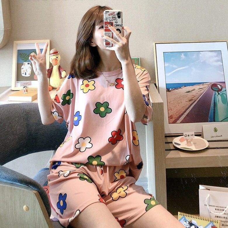 Korean Style Loose Cute Cartoon Casual Home Clothes