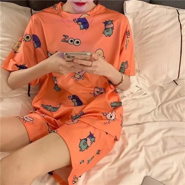Korean Style Loose Cute Cartoon Casual Home Clothes