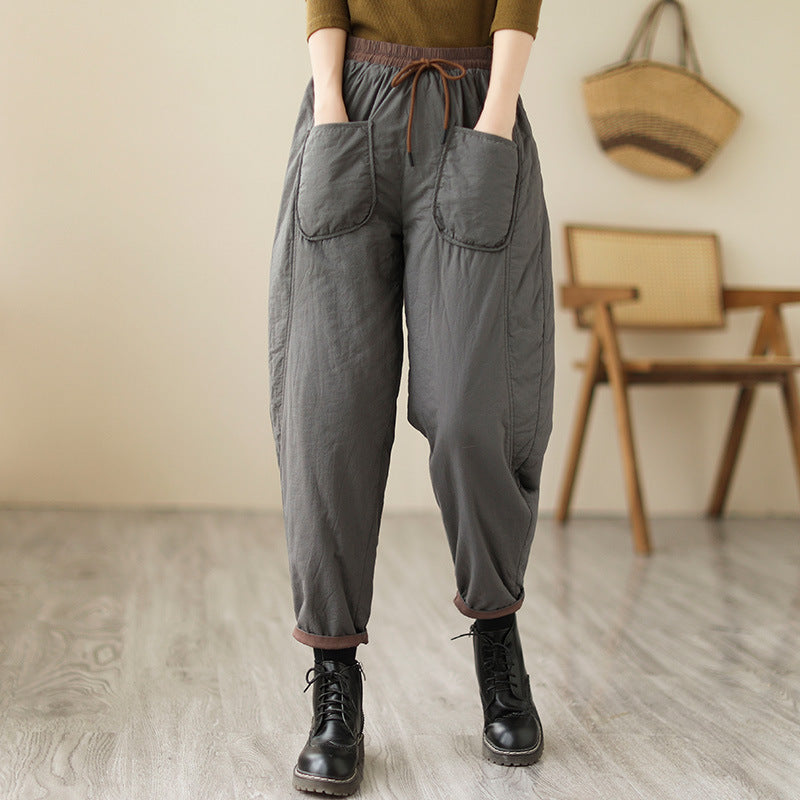 Winter Artistic Korean-style Carrot Pants Loose Fit