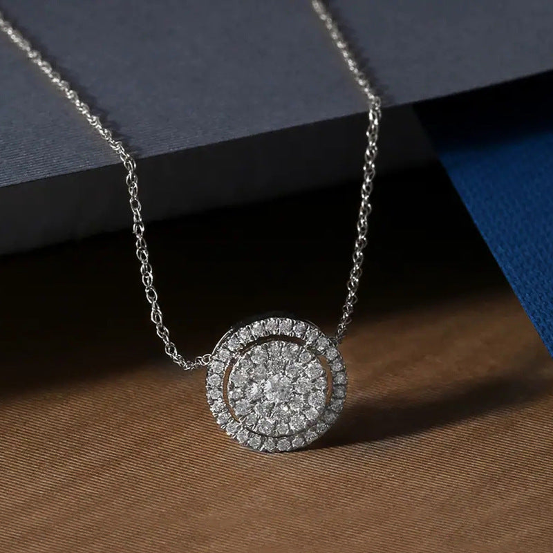 Fashion Collarbone Chain With A Starry Sky Pendant Necklace