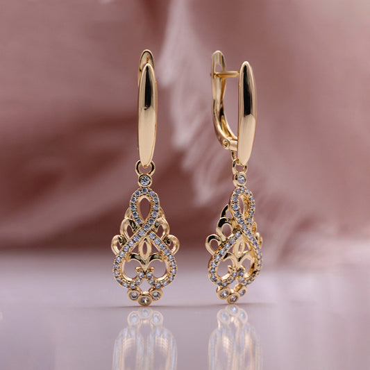 Geometric Rhinestone Earrings Fashion Simple Zircon Earring Women's Jewelry