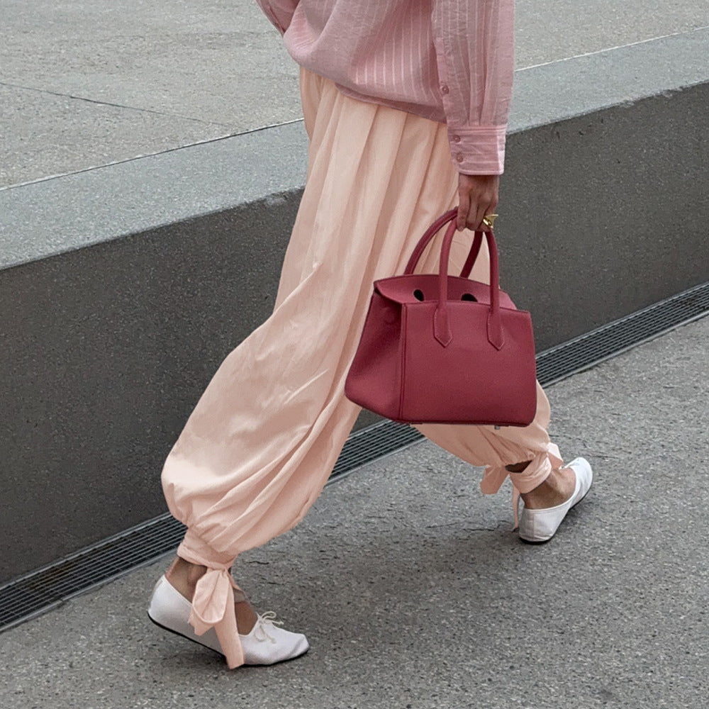 Strap-fit Slimming Loose Lantern Pants Women's Trousers