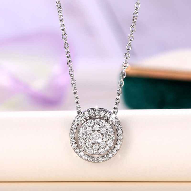 Fashion Collarbone Chain With A Starry Sky Pendant Necklace