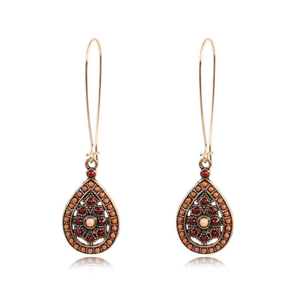 Vintage boho fashion big earrings