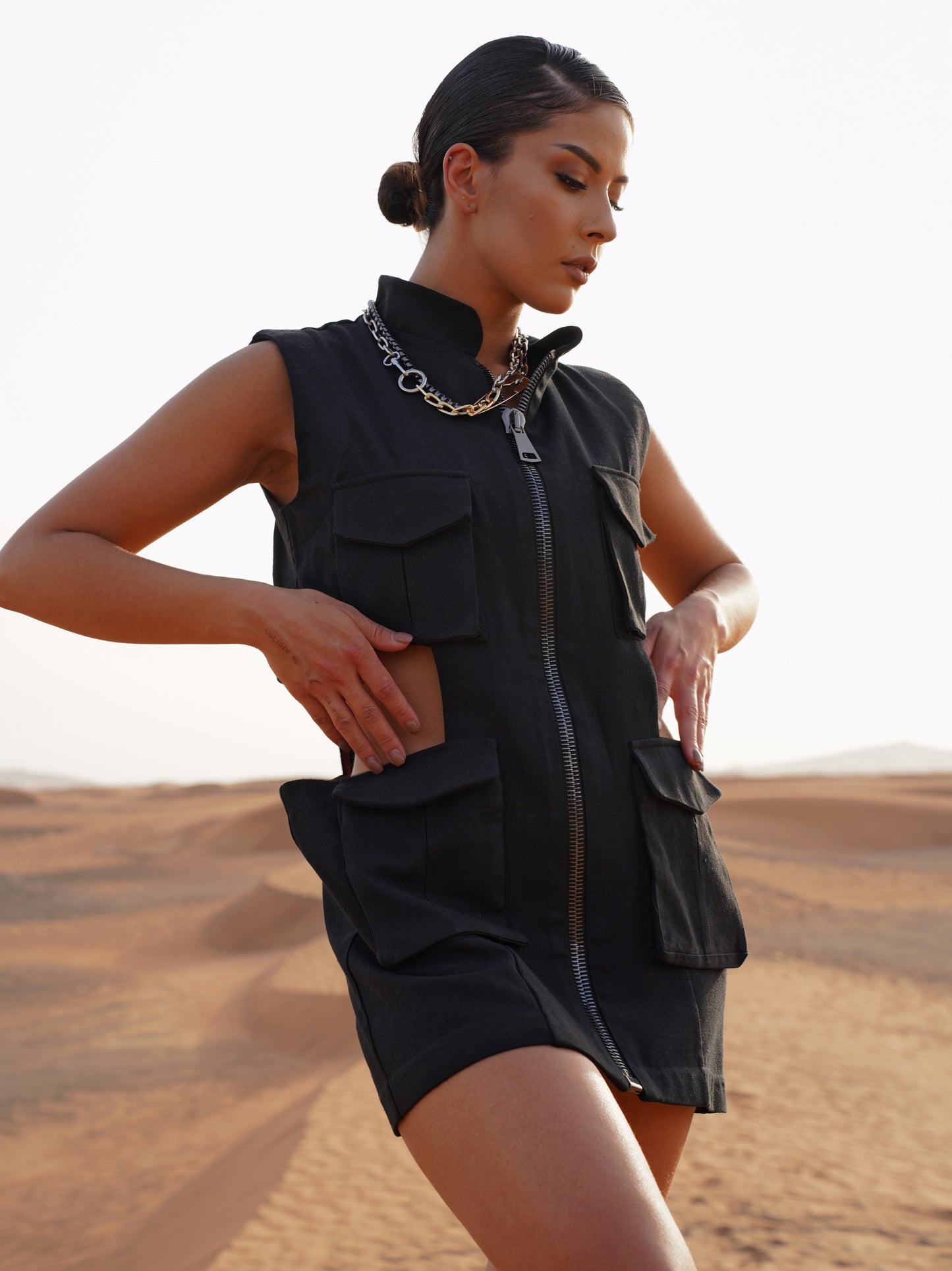 Premium Cotton Safari Vest – Modern Women's Utility Vest | Armenia