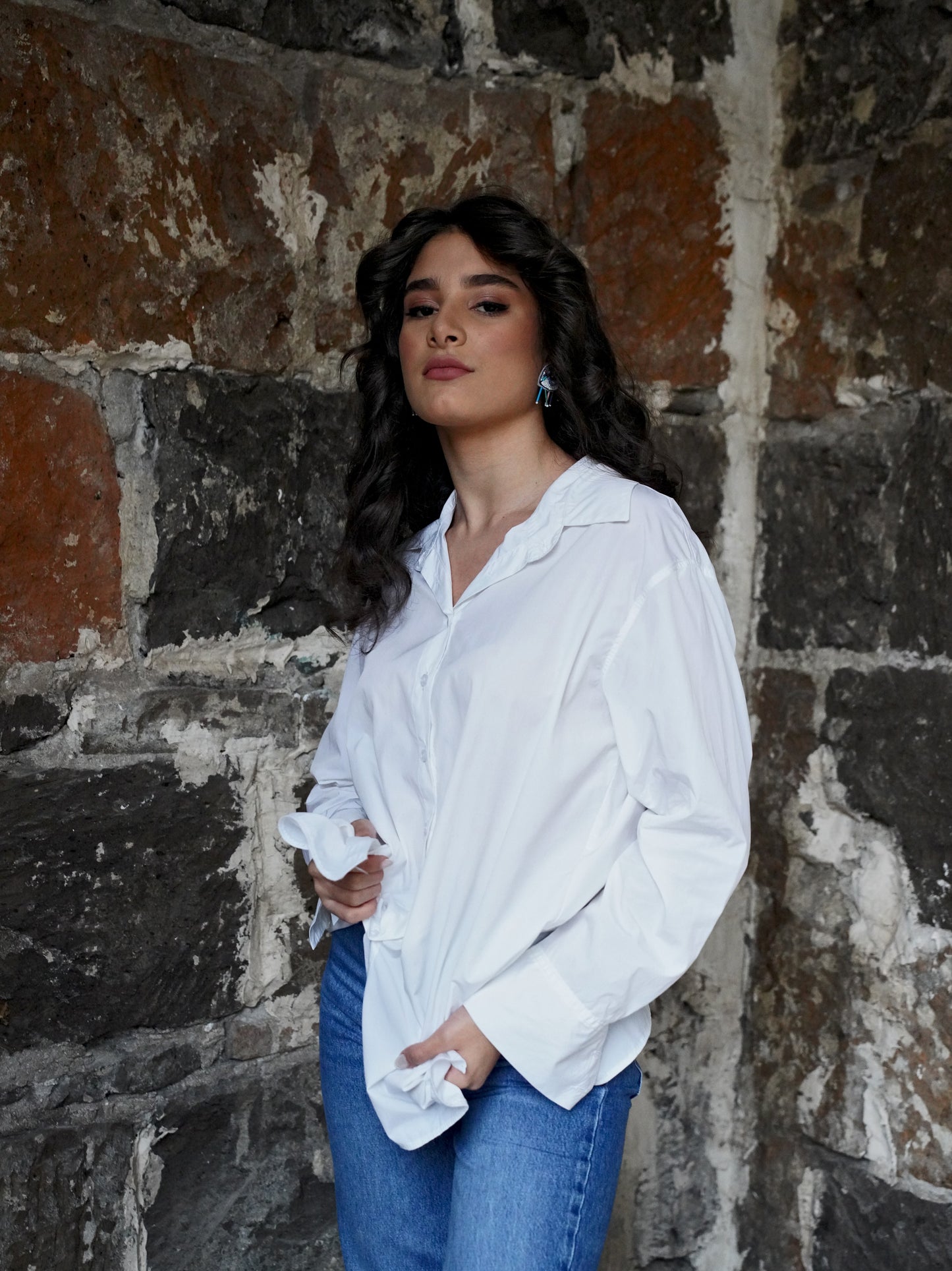 Signature White Cotton Shirt – Architectural Tailored Shirt | Armenia