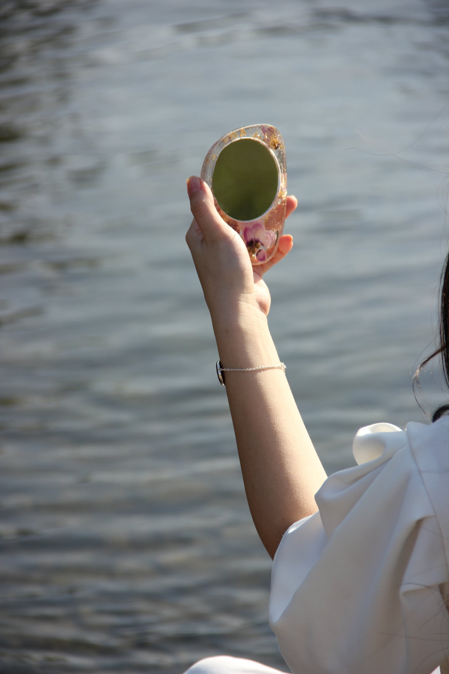 Handmade Floral Pocket Mirror – Elegant Compact Mirror | Armenia