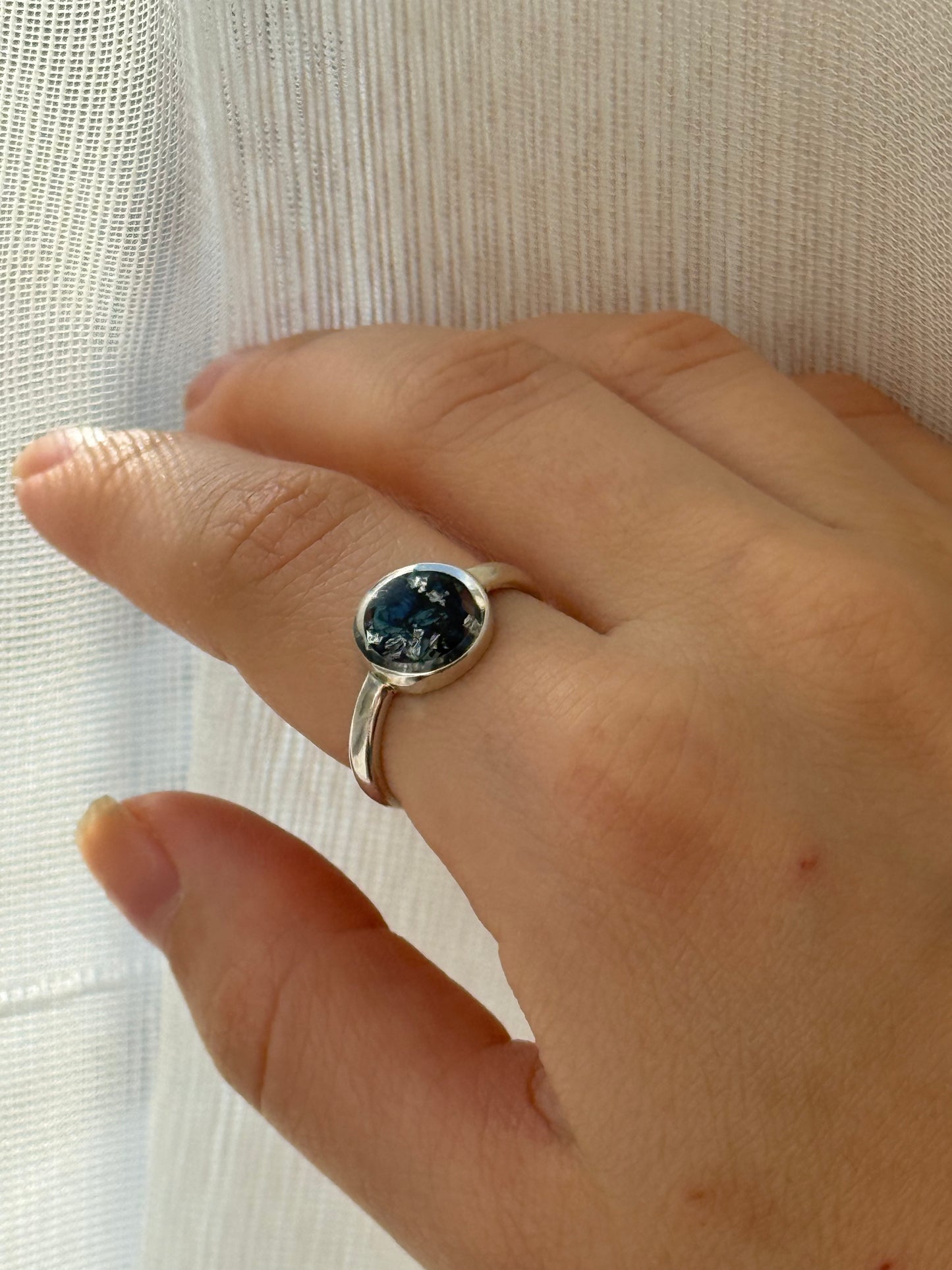 Handmade Floral Ring – 925 Sterling Silver with Natural Petals | Armenia