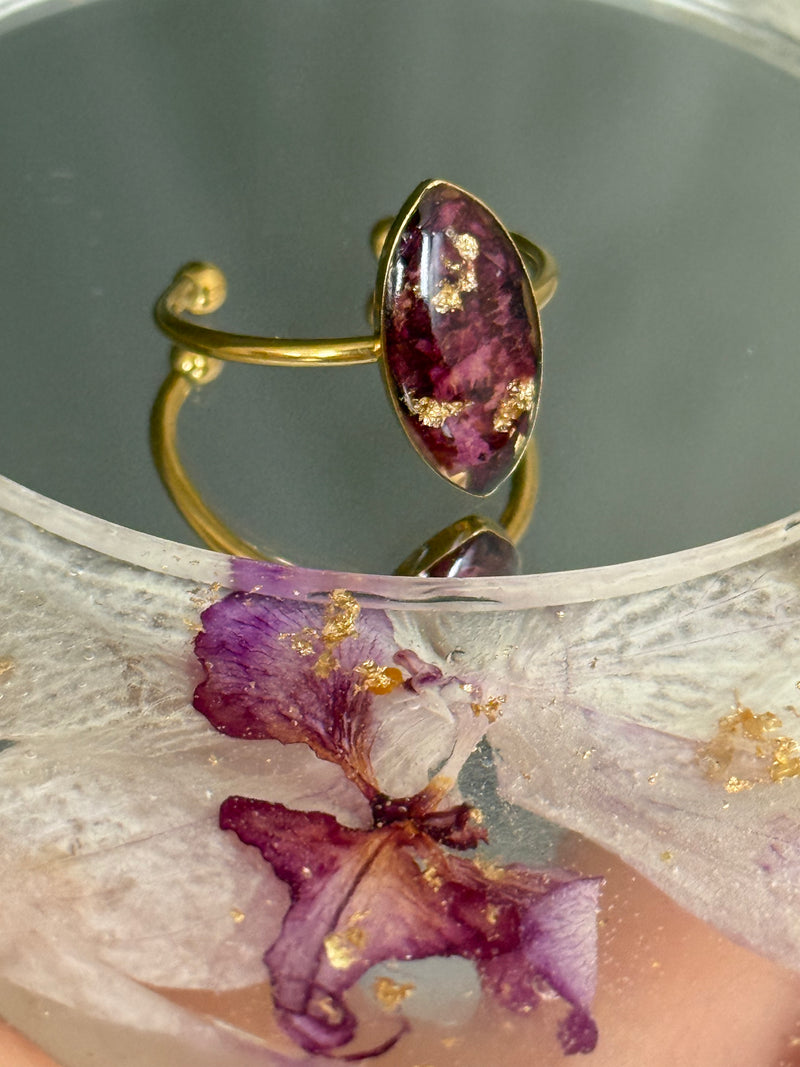 Floral Bracelet with Natural Petals – 925 Sterling Silver | Armenia