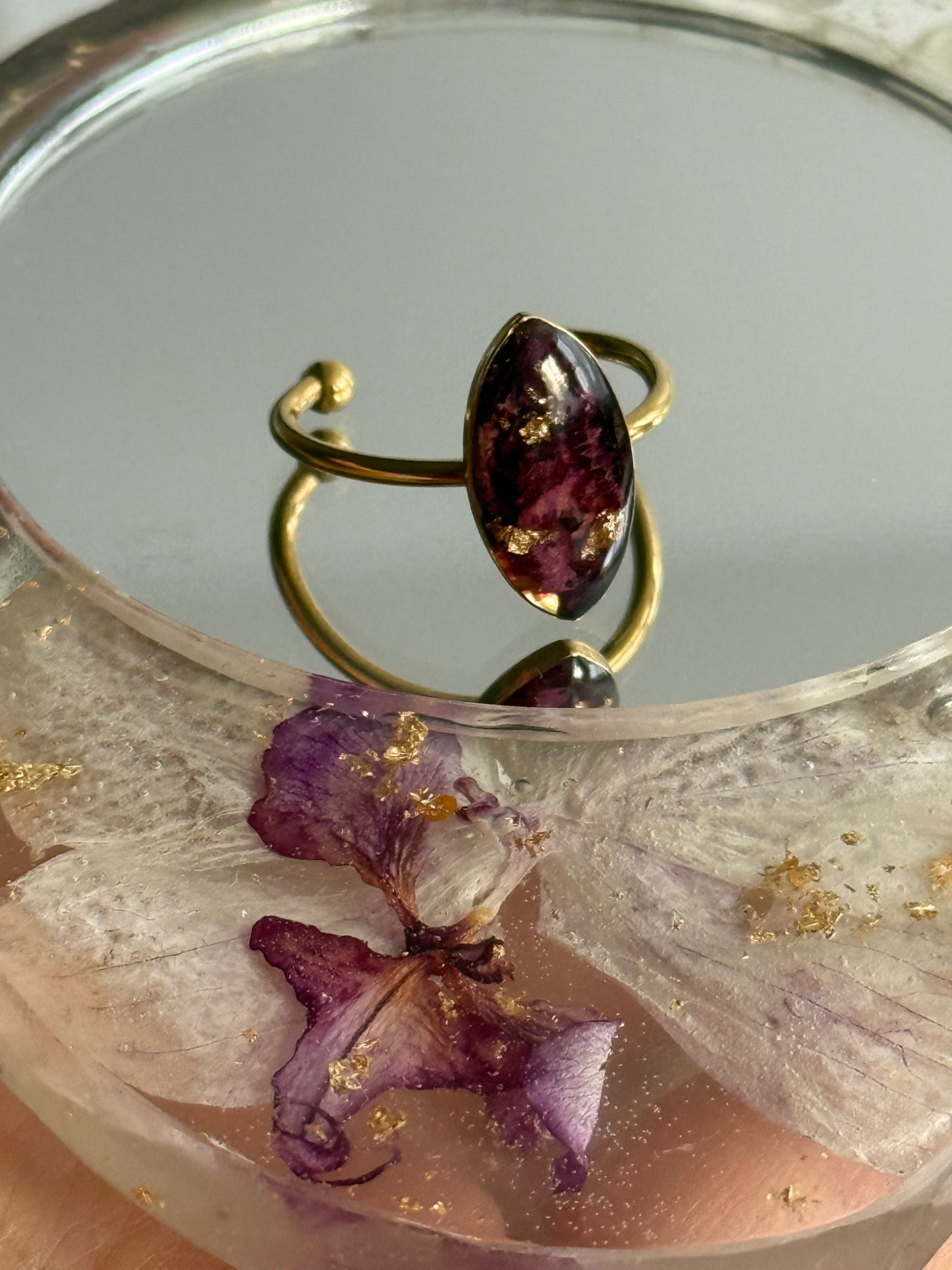 Floral Bracelet with Natural Petals – 925 Sterling Silver | Armenia