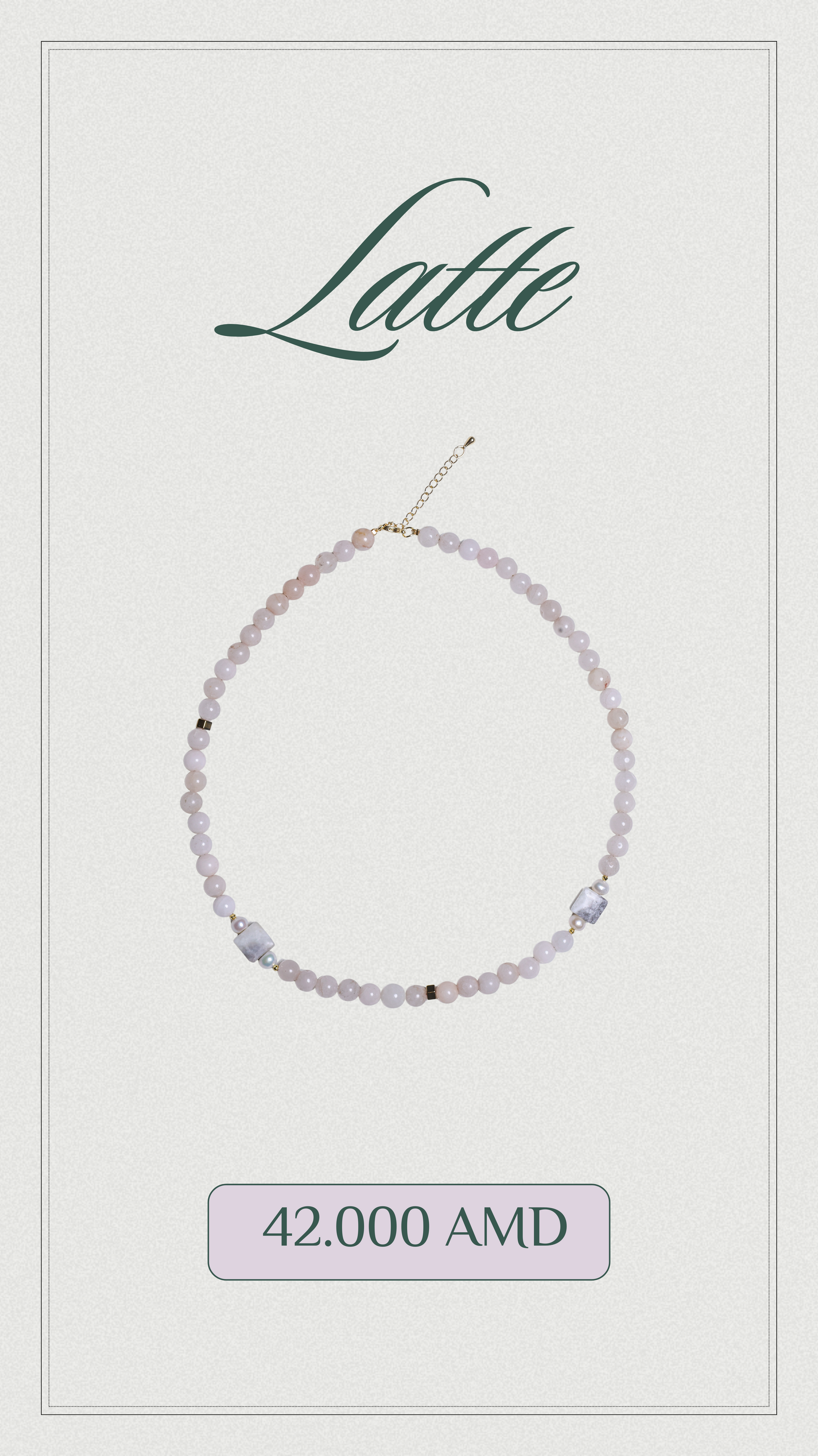 Latte necklace