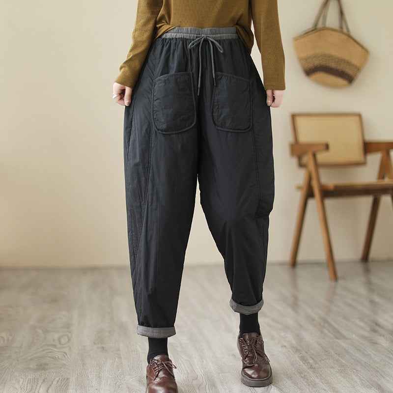 Winter Artistic Korean-style Carrot Pants Loose Fit