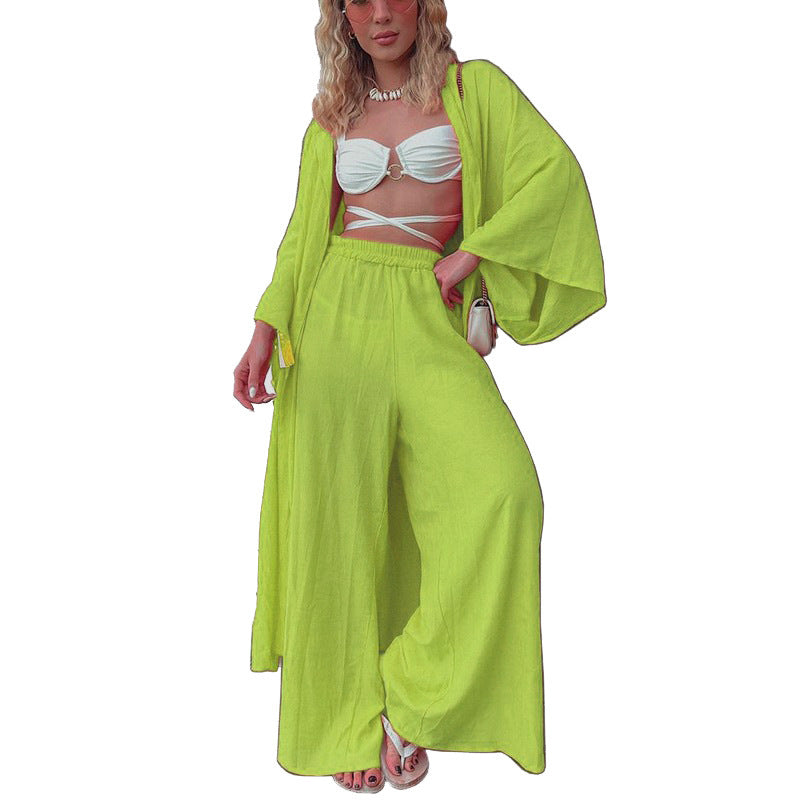 Women's Mid-long Top Two-piece Set