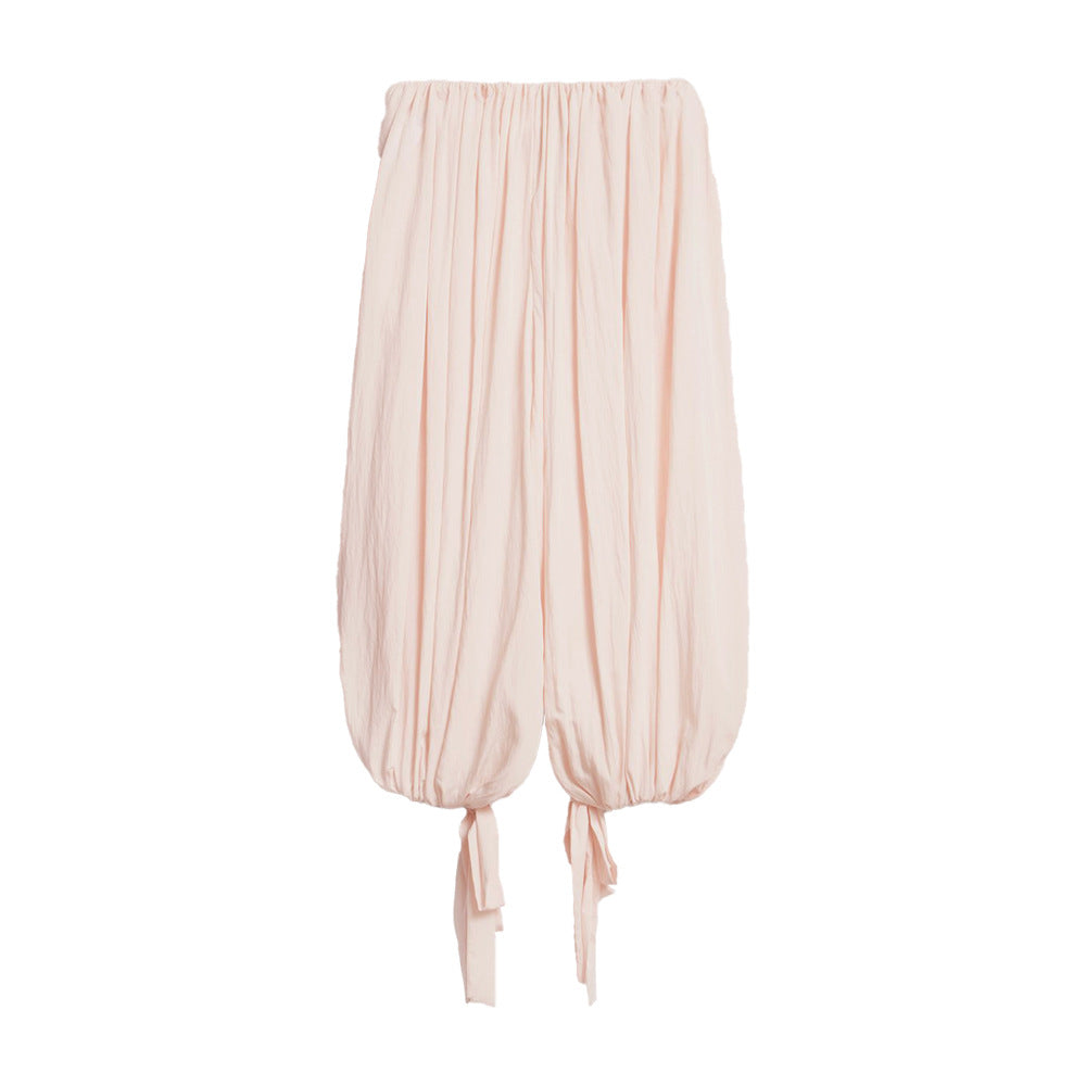 Strap-fit Slimming Loose Lantern Pants Women's Trousers