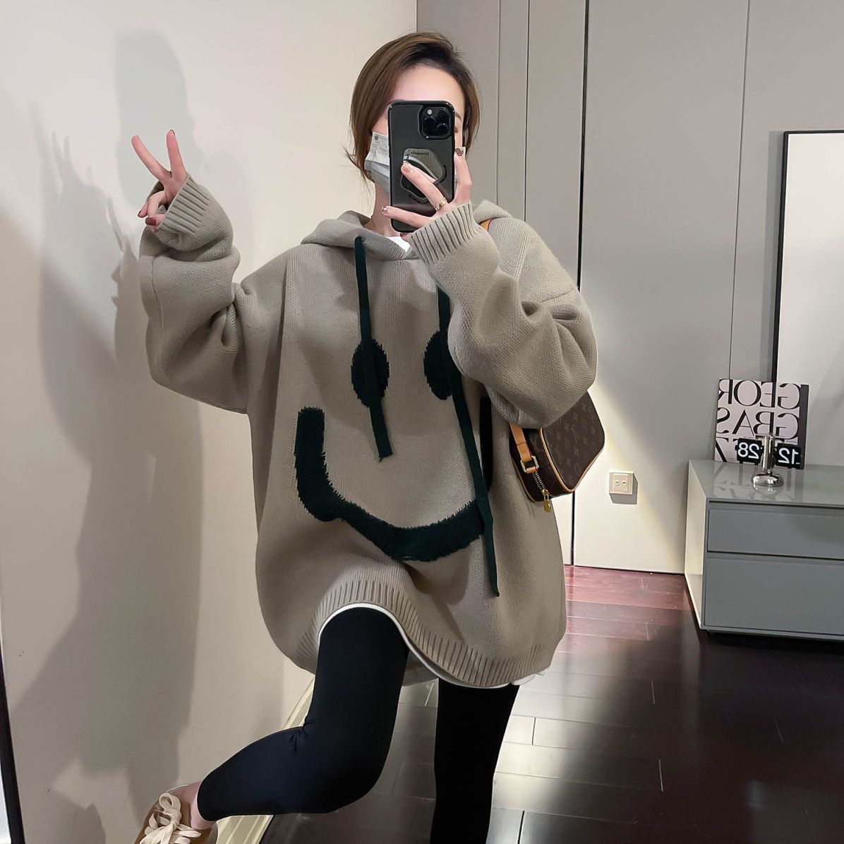 Hooded Plus-Size Thickened Sweater Knitwear