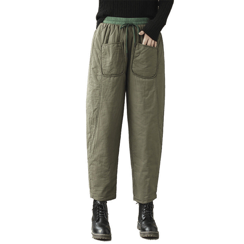 Winter Artistic Korean-style Carrot Pants Loose Fit