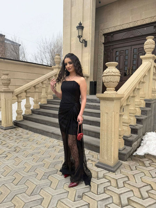 Black Strapless Evening Gown – Elegant Formal Dress | Armenia