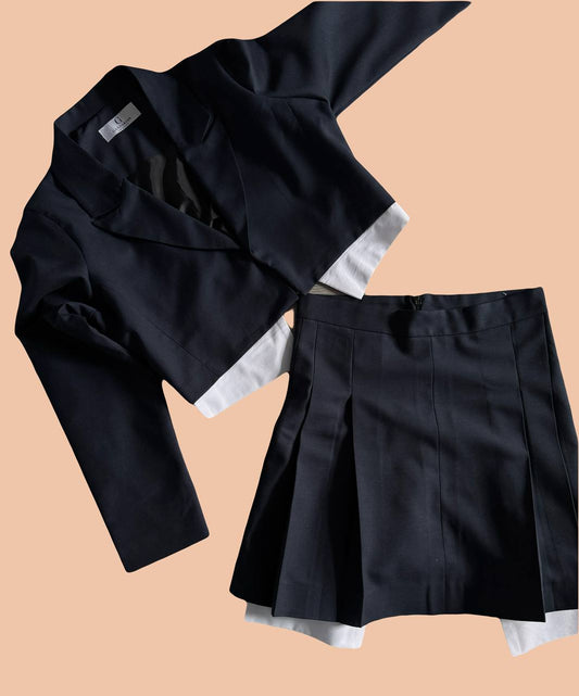 Cropped Blazer and Pleated Skirt Set – Modern Co-Ord Outfit | Armenia