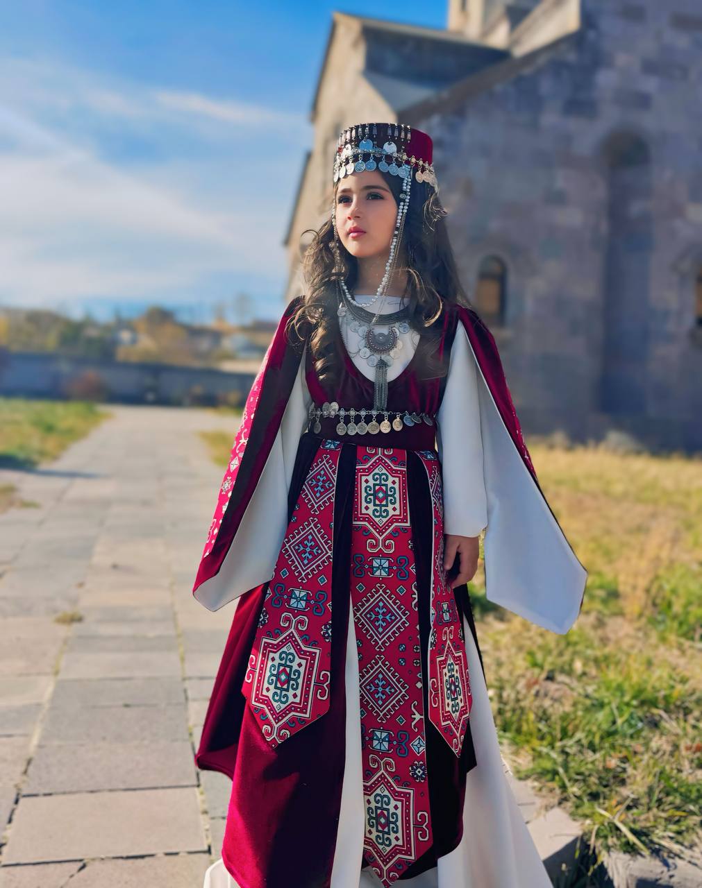 Girls Armenian Taraz Dress – Traditional Kids Outfit | Armenia