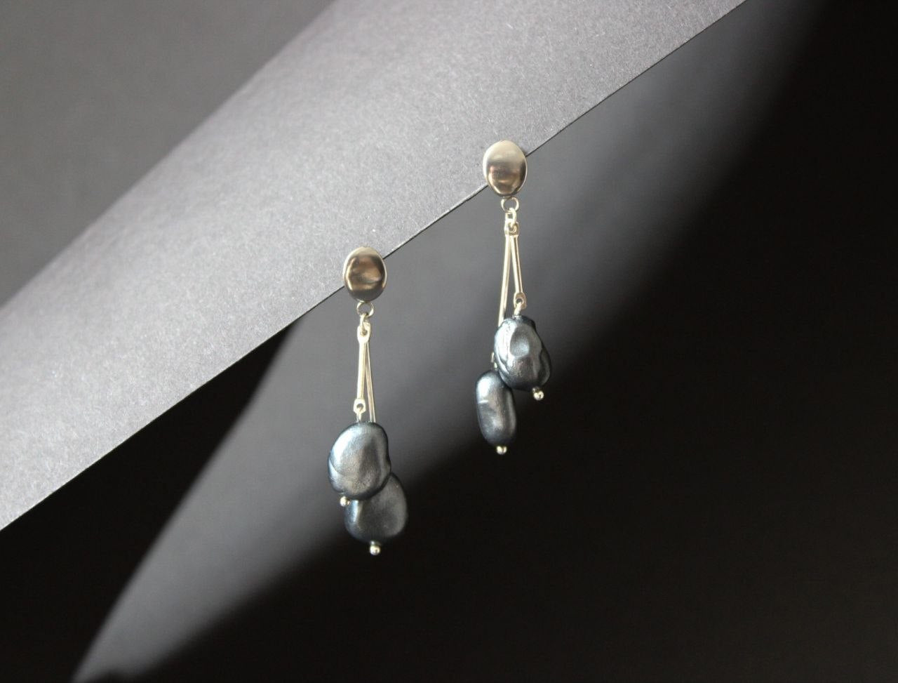 White Teardrop Stone style Drop Earrings – Elegant Silver-Tone Jewelry | Armenia